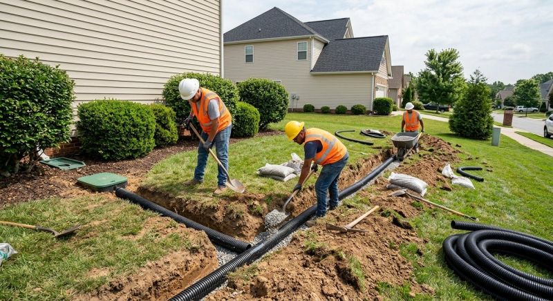 Residential Landscape Drainage in Tuscaloosa, AL